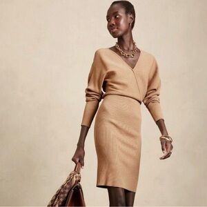 NWT Banana Republic Rina Lenzing Ecovero Serene Sweater Dress Size Medium